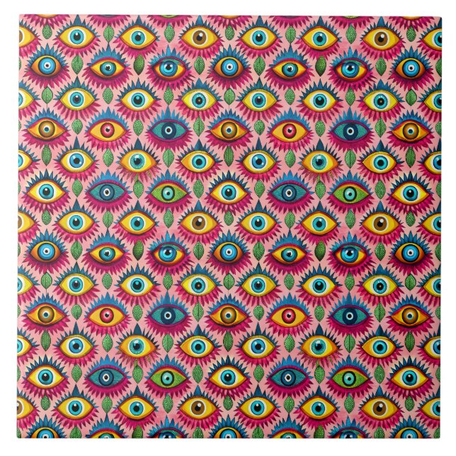 Blinde Augen Fliese (Vorderseite)