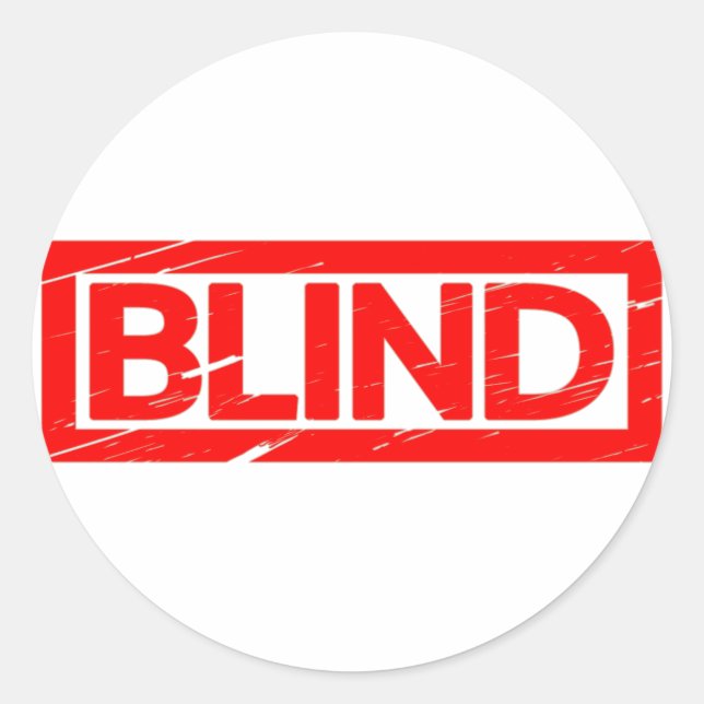 Blinde Briefmarke Runder Aufkleber (Vorderseite)