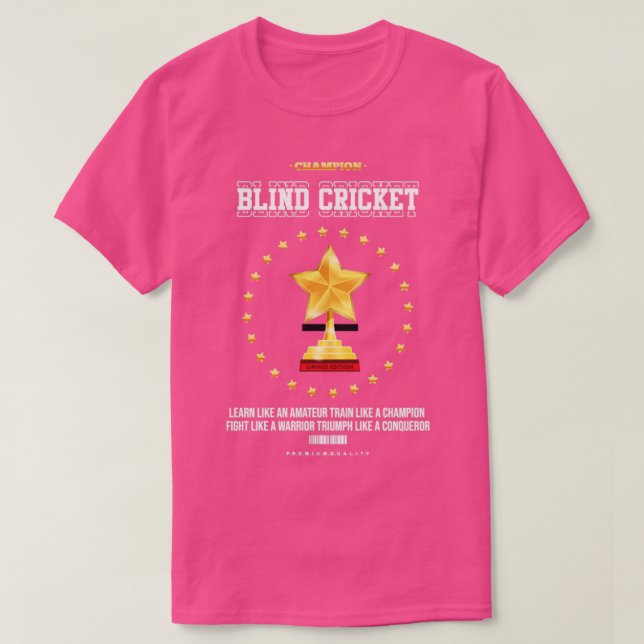 Blinde Cricket3 T-Shirt (Design vorne)