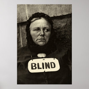 Blinde Frau, New York 1917 Poster