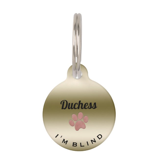 Blinde Haustiermarke (Vorderseite)