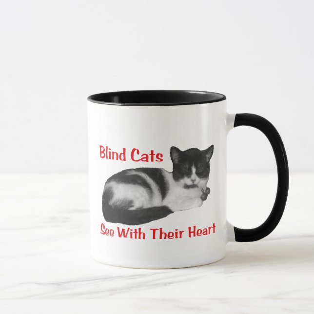 Blinde Katzen-Tasse Tasse (Rechts)