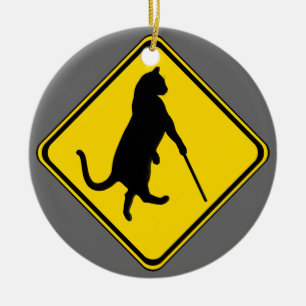 Blinde Katzen vorbei! Keramikornament