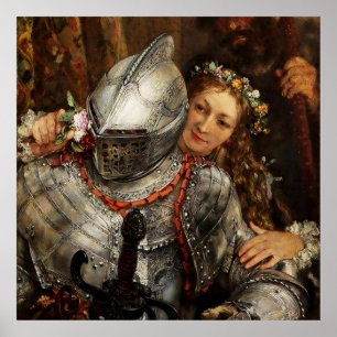 Blinde Kuh von Adolph Menzel Poster