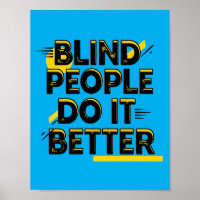 Blinde Menschen machen es besser - Blau