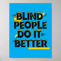 Blinde Menschen machen es besser - Blau