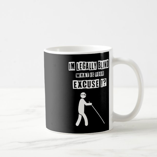 Blinde Person Geschenk 3. Dezember 2022 Internati Kaffeetasse (Rechts)