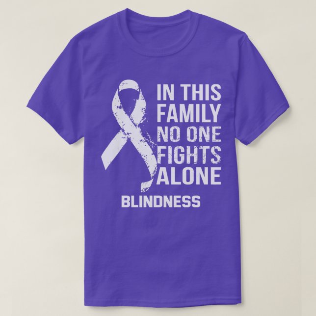 Blindenbewusstsein Niemand kämpft allein auf Hoffn T-Shirt (Design vorne)