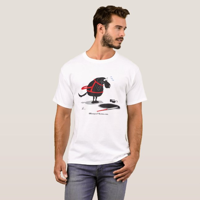 Blindenhund-Problem T-Shirt (Vorne ganz)