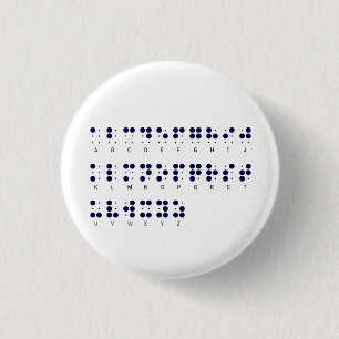 Blindenschrift-Knopf Button