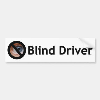 Blinder Fahrer Autoaufkleber