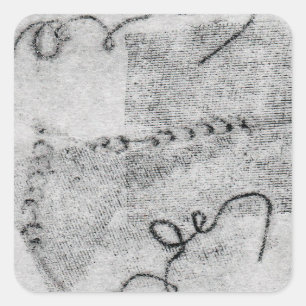 Blinder Kaiser Quadratischer Aufkleber