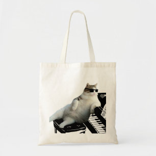 Blinder Katzenpianist Tragetasche