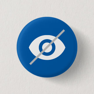 Blindes Blau Button