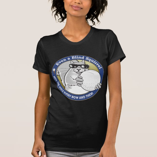 Blindes Eichhörnchen-Golf T-Shirt (Vorderseite)