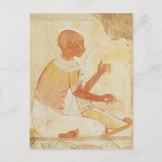 Blindes Harpist Singen, aus dem Grab von Nakht Postkarte (Vorderseite)