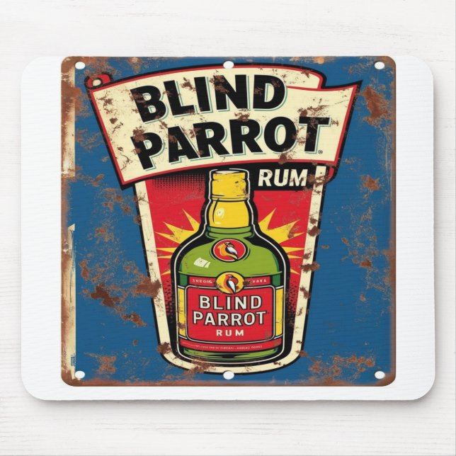 Blindes Parrot-Zeichen Mousepad (Vorne)