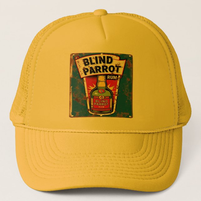 Blindes Parrot-Zeichen Truckerkappe (Vorderseite)