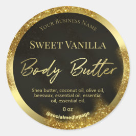 Blindfarbenkennzeichen für Glitzer Runder Aufkleber