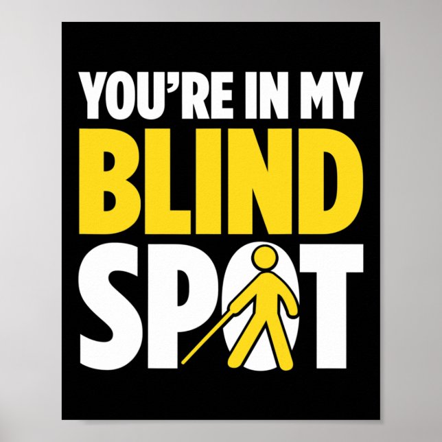 Blindheit für Blinde Menschen Blinde Person Braill Poster (Vorne)