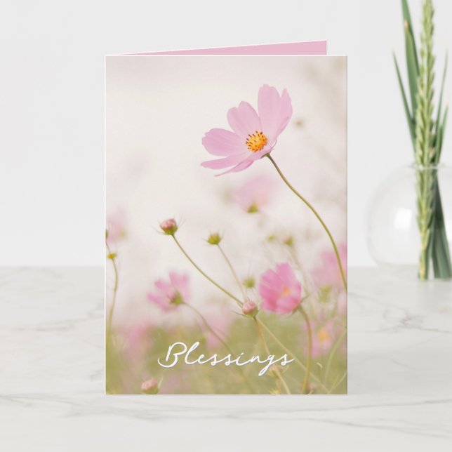 Blindkarte Feiertagskarte (Vorderseite)