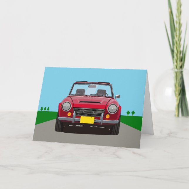 Blindkarte für die rote Roadster Karte (Vorderseite)