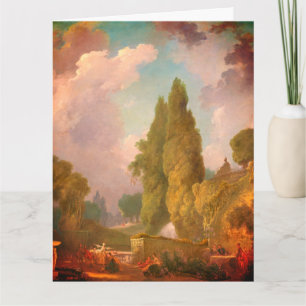 Blindman's Bluff von Fragonard: Groß, Leder Karte