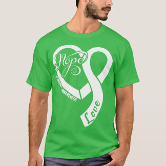 Blindness-Bewusstsein Menschen Liebe Herz Ribbon H T-Shirt