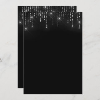 Blindprobe des Glitzer Einladung