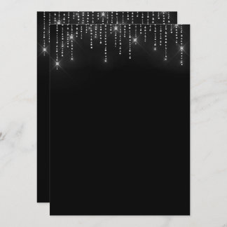 Blindprobe des Glitzer Einladung