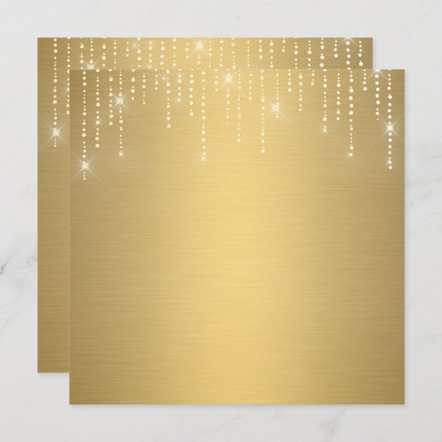 Blindprobe des Glitzer Einladung (Vorne/Hinten)