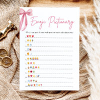 Blindrosa Brautparty Emoji Pictionary Game