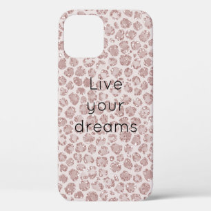 Blindrosa Glitzer Leopard drucken         Case-Mate iPhone Hülle
