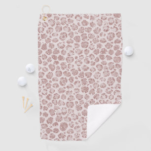 Blindrosa Glitzer Leopard drucken Golfhandtuch