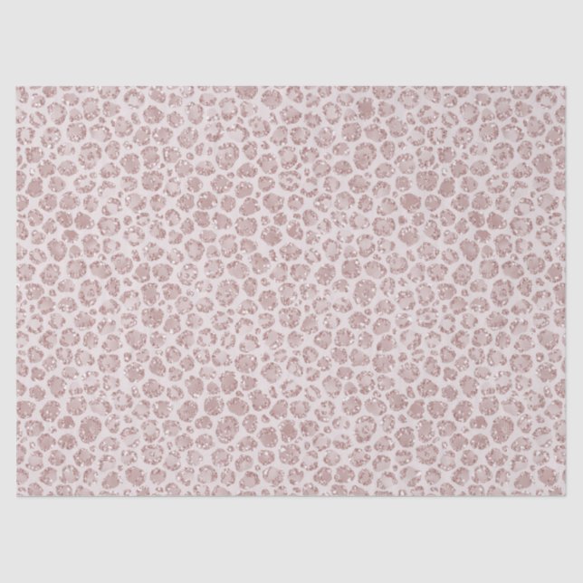 Blindrosa Glitzer Leopard drucken   Seidenpapier (Vorderseite)