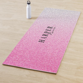 Blindrosa Glitzer Persönliches Zeichen Yogamatte
