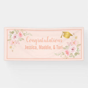 Blindrosa Individuelle Name Abschluss-Banner Banner