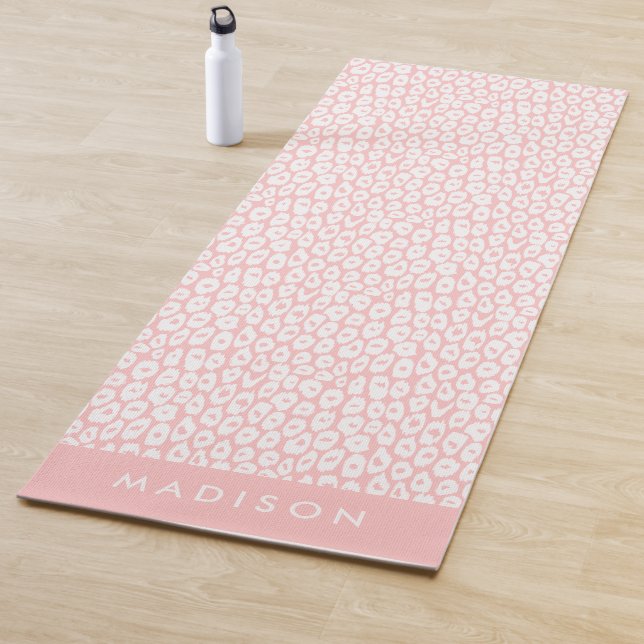 Blindrosa Leopard Personalisiert Yogamatte (Beispiel)