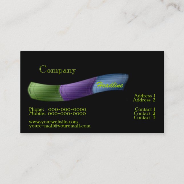 Blinds Business Card Visitenkarte (Vorderseite)