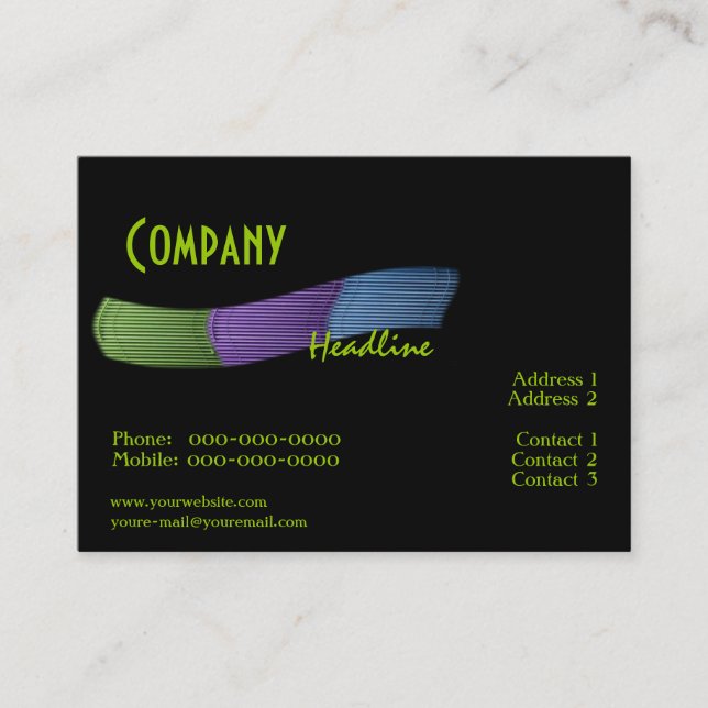 Blinds Business Card Visitenkarte (Vorderseite)