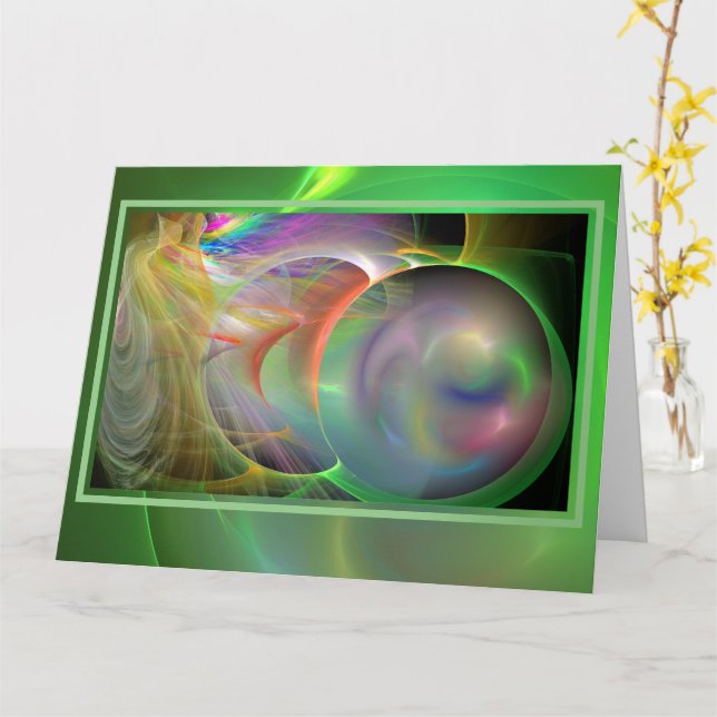 Blindseifenblasen Blank BIG-Karte Karte (Gelbe Blume)