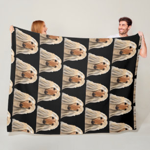 BLING AFGHANEN WINDHUND FLEECEDECKE