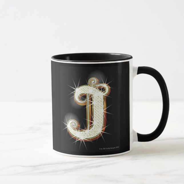 Bling Alphabet J Tasse (Rechts)