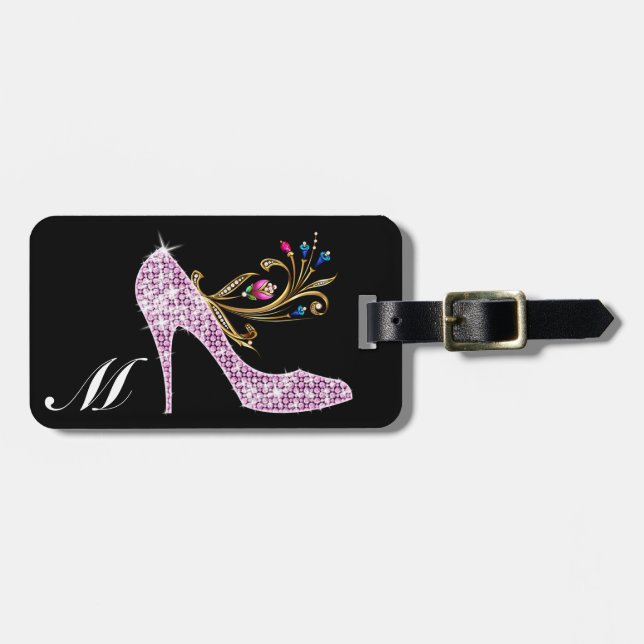 Bling Alphabet Tags - SRF Gepäckanhänger (Vorderseite horizontal)