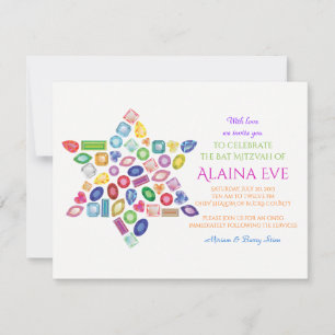 BLING BLING Bat Mitzvah Einladung