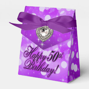 Bling Bombshell Sparkle Birthday Party LILA Geschenkschachtel