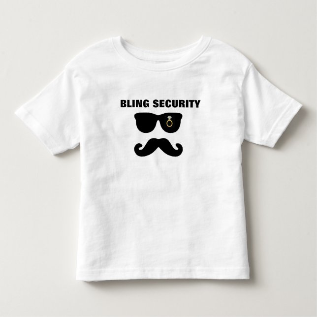 Bling & Bride Security Wedding Shirt (Vorderseite)