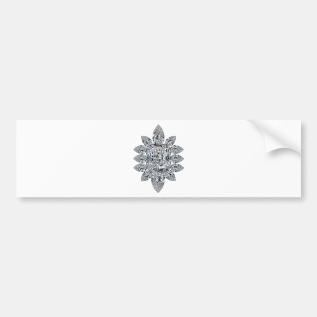 Bling Brosche Autoaufkleber (Vorne)