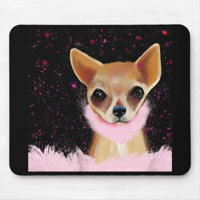 Bling Chihuahua Mousepad (Vorne)