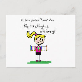 Bling des Runners Postkarte